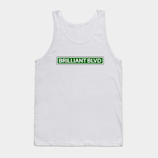 Brilliant Blvd Street Sign Tank Top